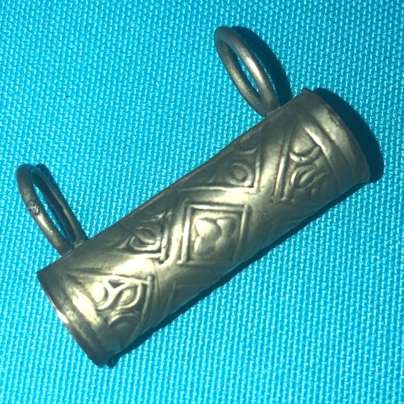 1950's Antique Vintage Turkish Tugra Taweez Sterling Silver Pendant - Picture 1 of 4